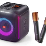 JBL Partybox Encore Portable Party Speaker with 2 Digital Wireless Mic, 100W Powerful Sound,