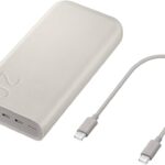 Samsung 20000mAh 45W Battery Pack with Three Type C Ports, Beige