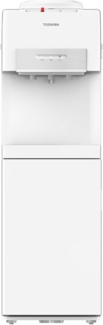 TOSHIBA Top Load Water Dispenser, Hot Cold Ambient Temperature, Floor Standing, 3 Taps Push Buttons, Cooling Capacity 2 Litres