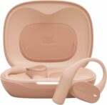 JBL Sense Lite Wireless Open-Ear Earbuds – OpenSound Air Conduction Technology, Ear Hook Design Water & Dust Resistant, Beige