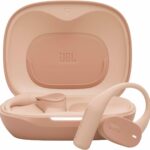 JBL Sense Lite Wireless Open-Ear Earbuds – OpenSound Air Conduction Technology, Ear Hook Design Water & Dust Resistant, Beige