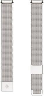 Fitbit Luxe Platinum Stainless Steel Mesh Accessory Band - Image 3
