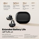 SOUNDPEATS POP Clip Open Ear Earbuds, Bluetooth 5.4 Clip-On Headphones, Lightweight Comfort, AI Call Noise Cancellation with Dual Connection, - Image 4