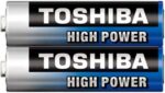 TOSHIBA Long-lasting Vibration resistance High Power Alkaline AA - 20 Battery Pack