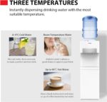 TOSHIBA Top Load Water Dispenser, Hot Cold Ambient Temperature, Floor Standing, 3 Taps Push Buttons, Cooling Capacity 2 Litres - Image 5