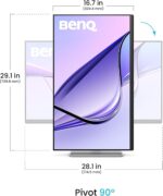[NEW 2026] BenQ MA320UP 32” 4K 3840x2160 Nano Gloss Monitor for MacBook, Dual USB-C 90W/15W PD,Mac Color Match,550 nits, - Image 6