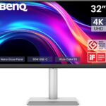[NEW 2026] BenQ MA320UP 32” 4K 3840x2160 Nano Gloss Monitor for MacBook, Dual USB-C 90W/15W PD,Mac Color Match,550 nits,