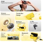 realme Buds T500 Pro TWS Earbuds with 12.4mm Dynamic Drivers, Up to 50dB ANC, 3D Spatial Audio, 56H Playtime, AI ENC, - Image 4