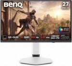 BenQ MOBIUZ EX271QZ 27” 2K QHD Gaming Monitor, 3rd Gen QD-OLED, 500Hz, 0.03ms, HDMI2.1, USB-C,
