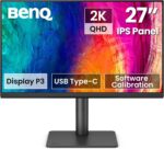 BenQ PD2706QN 27” 2K QHD (2560x1440) Monitor for Mac, IPS, 95% P3, 100% sRGB/Rec.709, 90W USB-C, 100Hz, Software Calibration