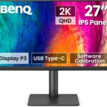BenQ PD2706QN 27” 2K QHD (2560x1440) Monitor for Mac, IPS, 95% P3, 100% sRGB/Rec.709, 90W USB-C, 100Hz, Software Calibration
