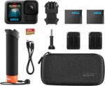 GoPro HERO13 Black Accessory Bundle - Includes The Handler (Floating Hand Grip), 2 Enduro Batteries, 2 Curved Adhesive Mounts, 64GV SanDisk MicroSD Card, Carrying Case, - Image 4