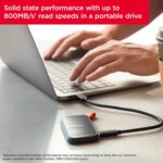 SanDisk 1TB Portable SSD - Up to 800MB/s, USB-C, USB 3.2 Gen 2 - SDSSDE30-1T00-G26 - Image 3