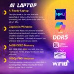 Dell 14 Plus 2-in-1 AI Ready Laptop, 14" 2K Touchscreen, Core Ultra 7 256V(>i9-12900K), Copilot+ PC, Backlit Keyboard, WiFi 7, Thunderbolt 4, Windows 11 Pro - Image 2